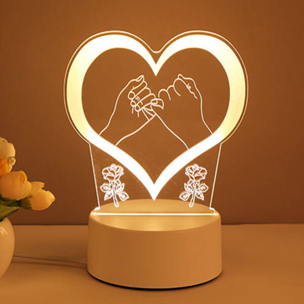 3D Lamp Acrylic USB LED Night Lights Neon Sign Lamp Xmas Home Decorations For Room Decor Valentines Day Gifts - Image 9