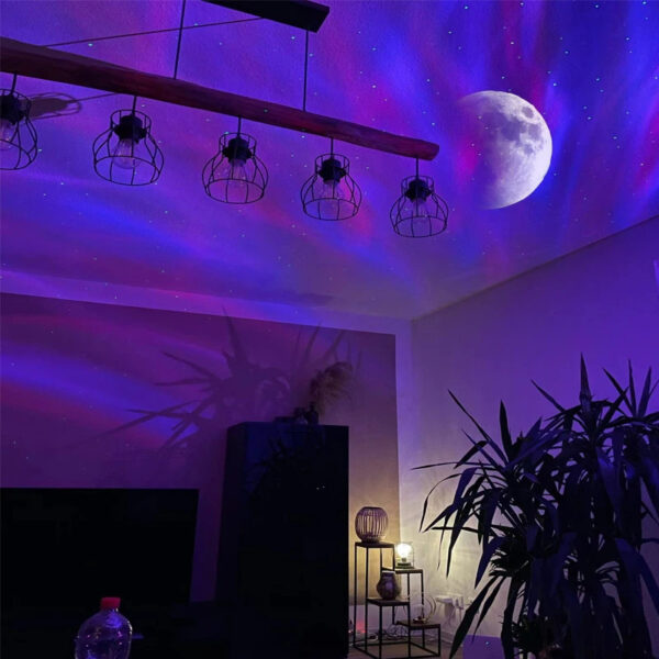 Aurora Borealis Starlight Projectors LED Galaxy Star Atmosphere Galaxy Night Light Home Bedroom Sky Moon Lamp Room Decor Gift - Image 5