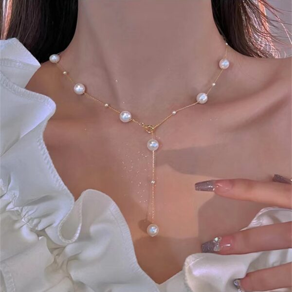 Trendy Pearl Necklace For Women Fashion Starry Pearl Choker Necklaces 2024 Fashion Jewelry Girl Gifts - Image 2