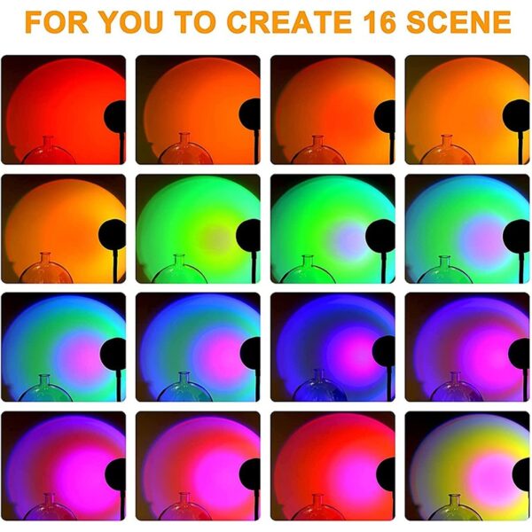 USB Desk Lamp Rainbow Projection Lamp - Image 2