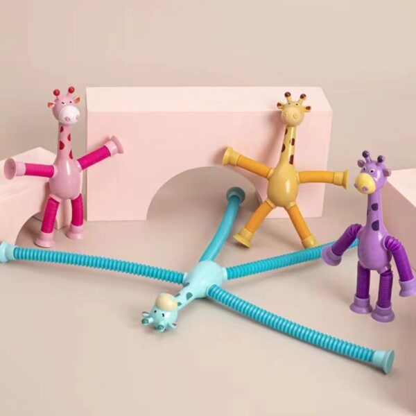 Giraffe Tubes Sensory Toys Novelty Spring Fidget Toy Stretch Tube Stress Relief Toy For Kid Birthday Gift Party Favors - Image 10